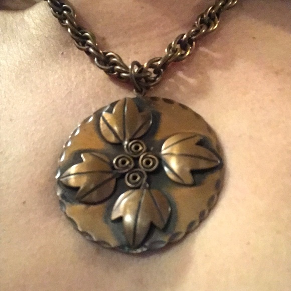 Vintage REBAJES Copper Necklace choker RARE EUC! - Picture 8 of 8